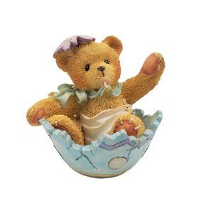 Cherished Teddies Easter Egg Baby Bear "Just In Time for Spring" 103802 Figurine